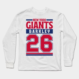 New York Giants Barkley 26 Edition 3 Long Sleeve T-Shirt